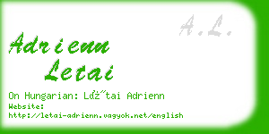 adrienn letai business card